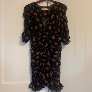 Zara Mini rouched dress